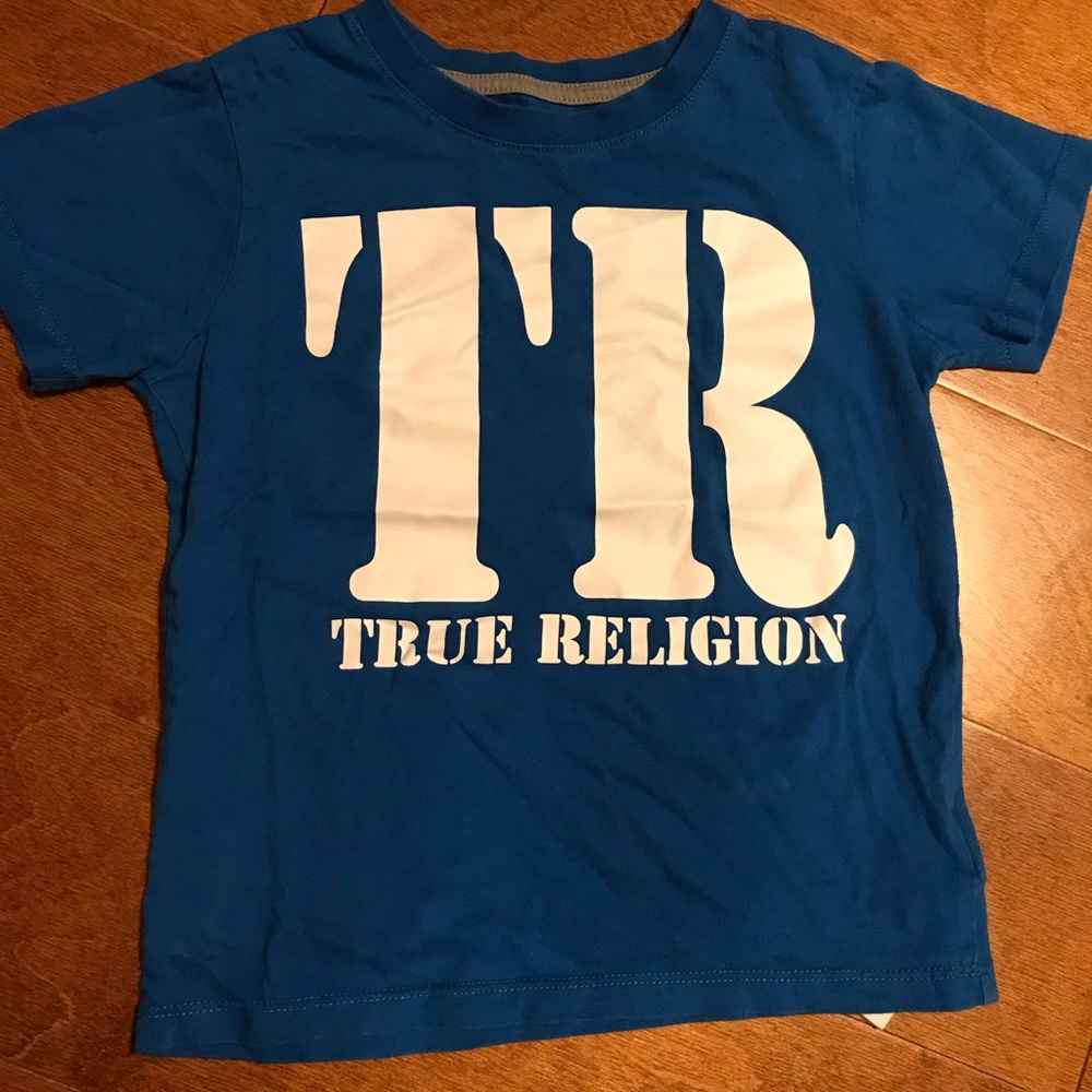 True Religion Kids Blue/White Shirt